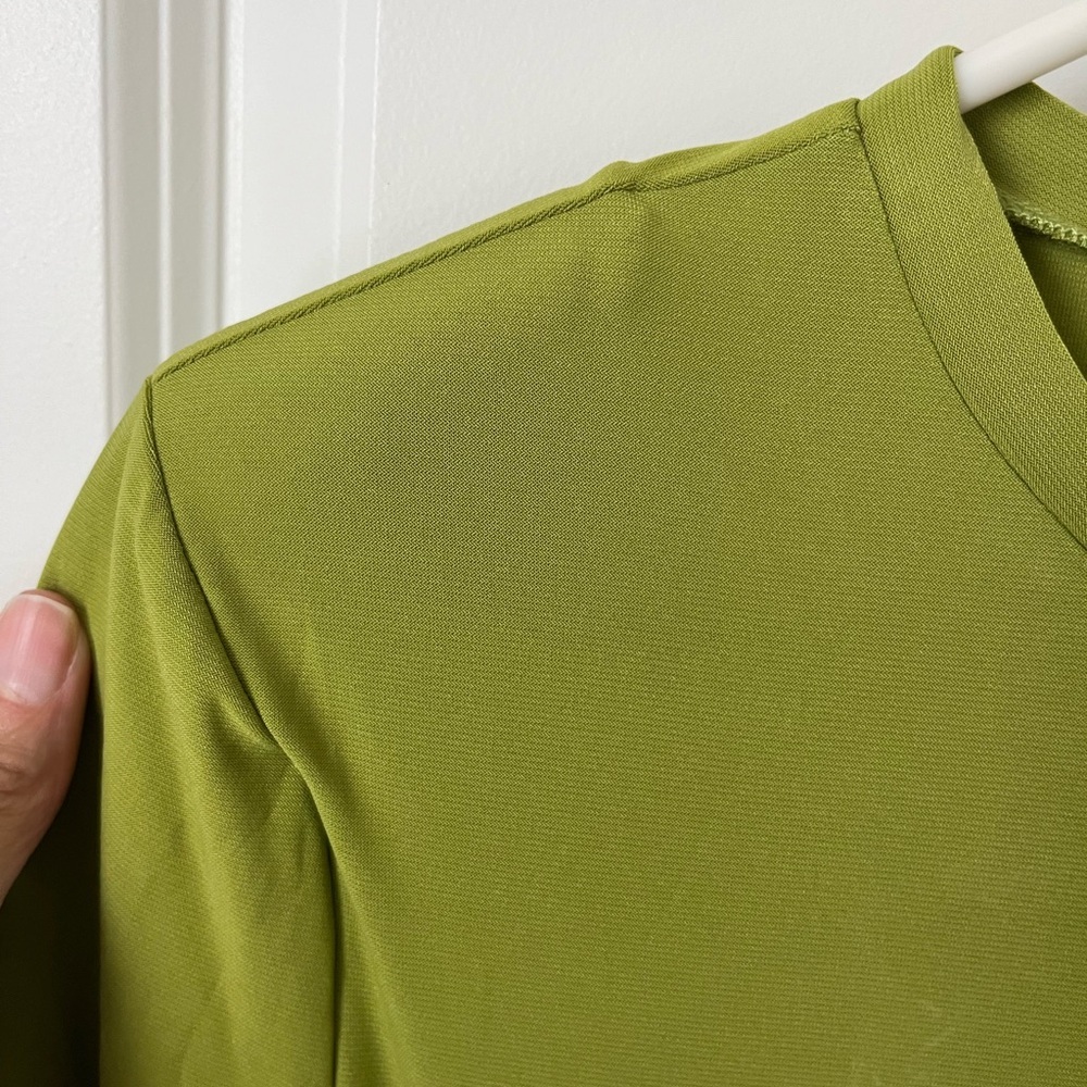 🔥NEW🔥 Green Long Sleeve Maxi Dress - Ruched & Form Fitting - Large - Picture 7 of 10